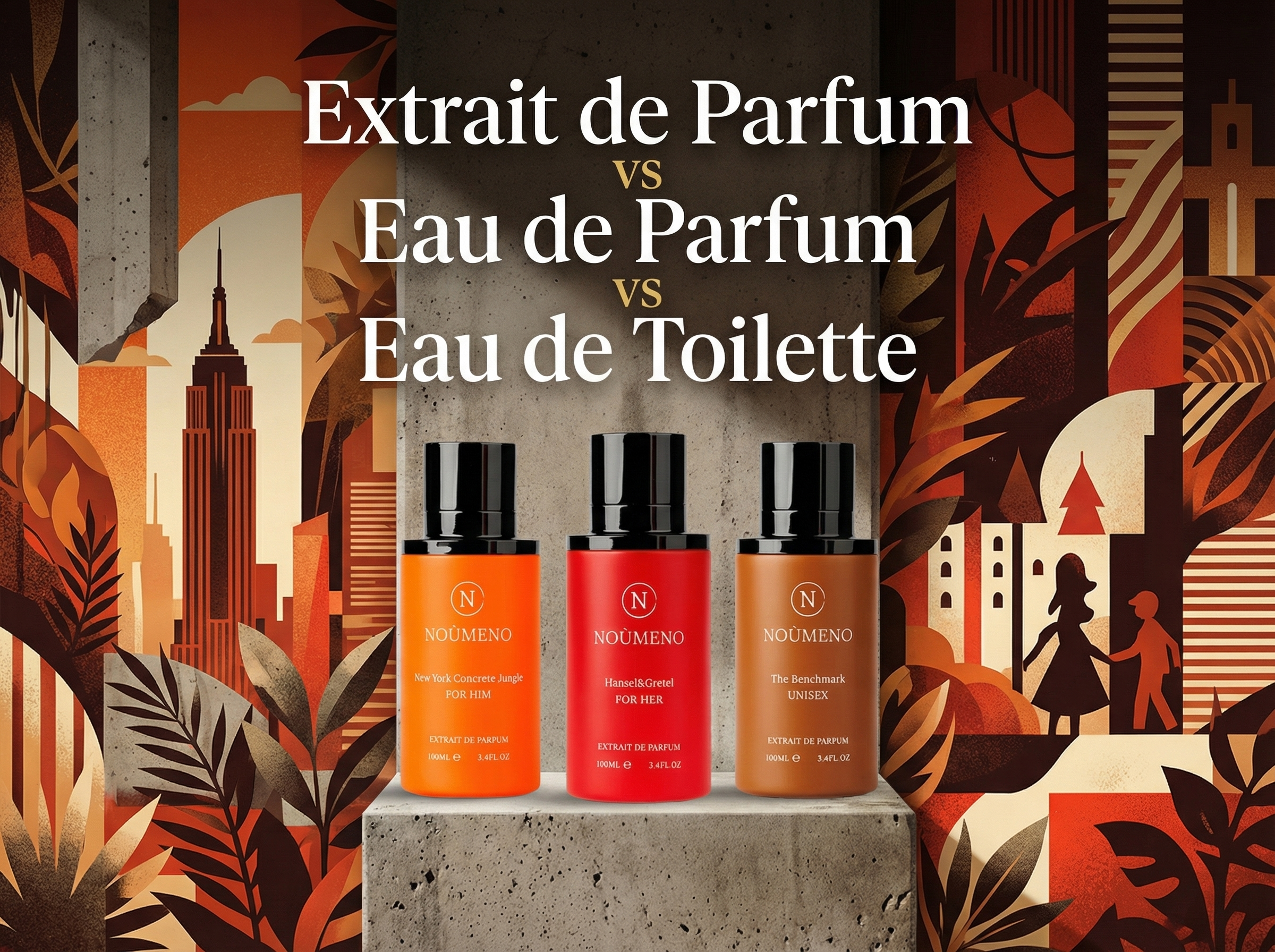 Extrait de Parfum vs Eau de Parfum vs Eau de Toilette: Complete Guide